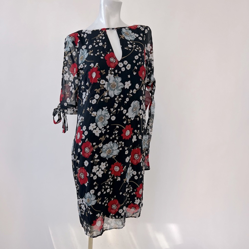 Truth and fable floral chiffon dress